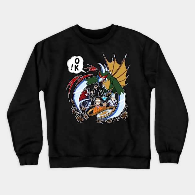 50 Years of Space Chicken Crewneck Sweatshirt by Natsura